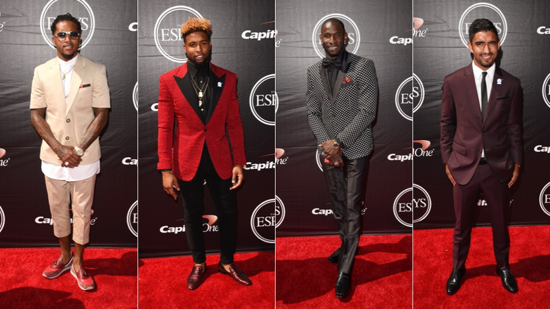 Illustration for article titled Sparkles, Lace & a Whole Lotta Muscle On the ESPYs Red Carpet